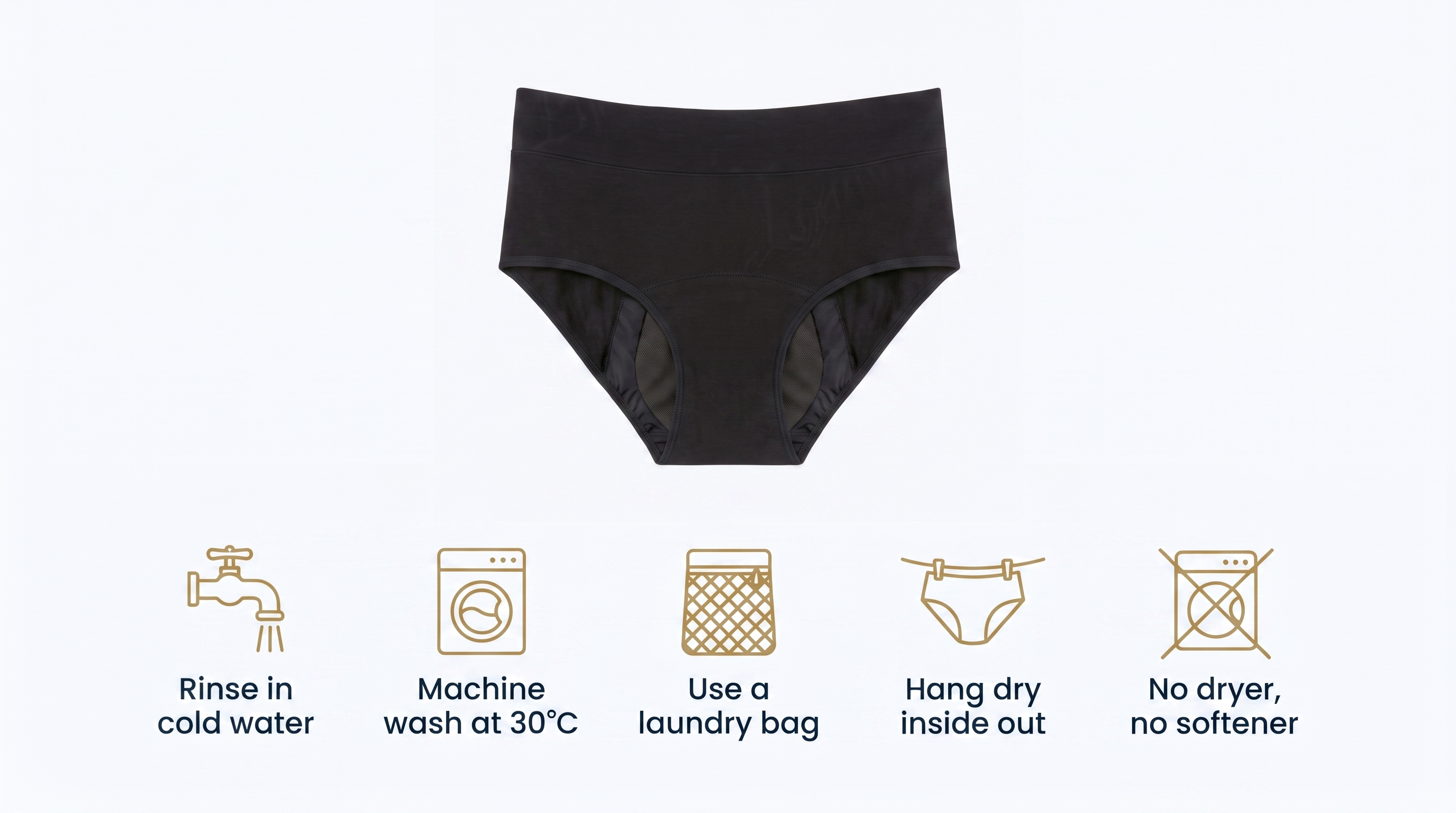 How to wash leakproof underwear (and what quietly kills the absorbent layer)