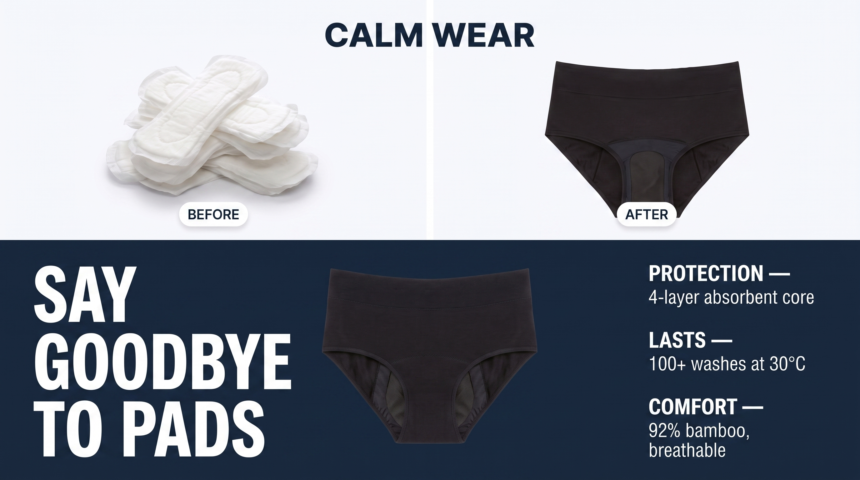 Period underwear vs pads: the honest comparison