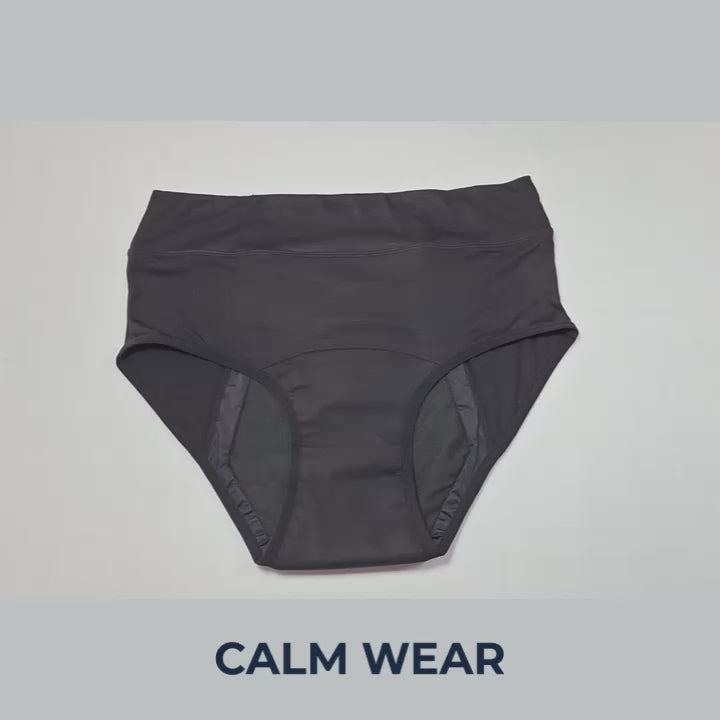 Calm Wear Women's Leakproof Brief — Black